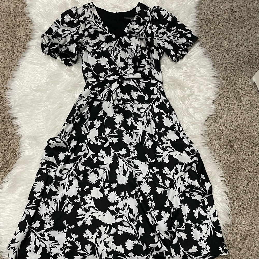 Black & White Print Dress